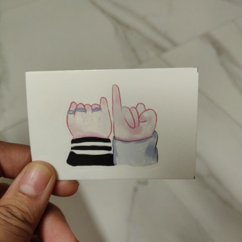 Soulmates Vmin die-cut sticker