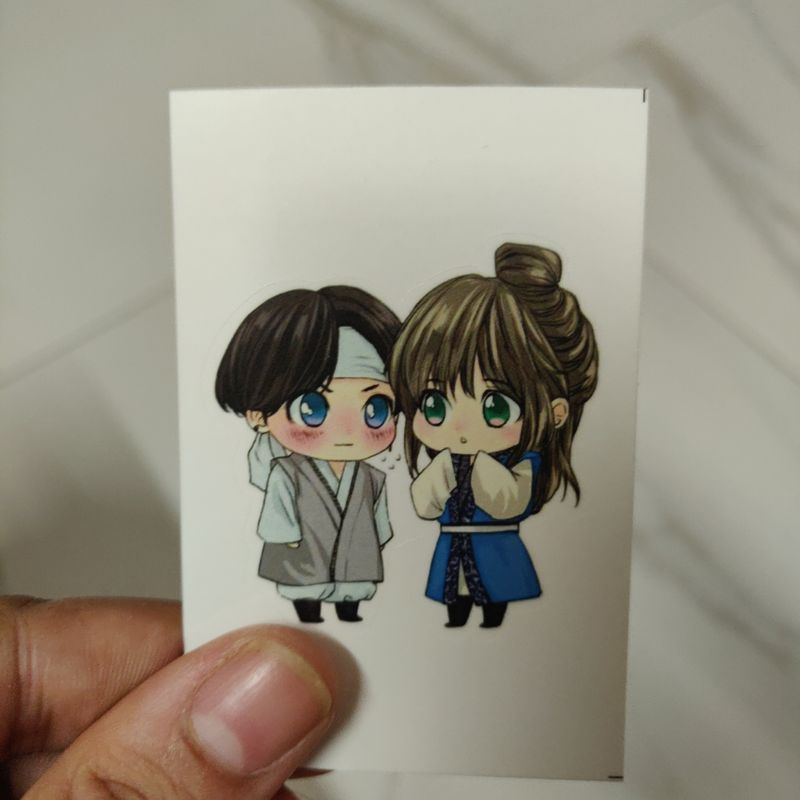 Traditional Taekook die-cut sticker