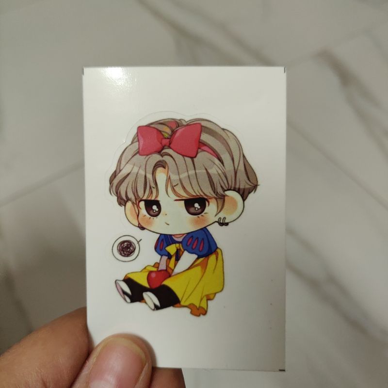 Snowwhite Taehyng die-cut sticker