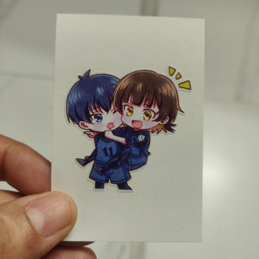 Meguro Bachira and Isagi Yoichi die-cut sticker