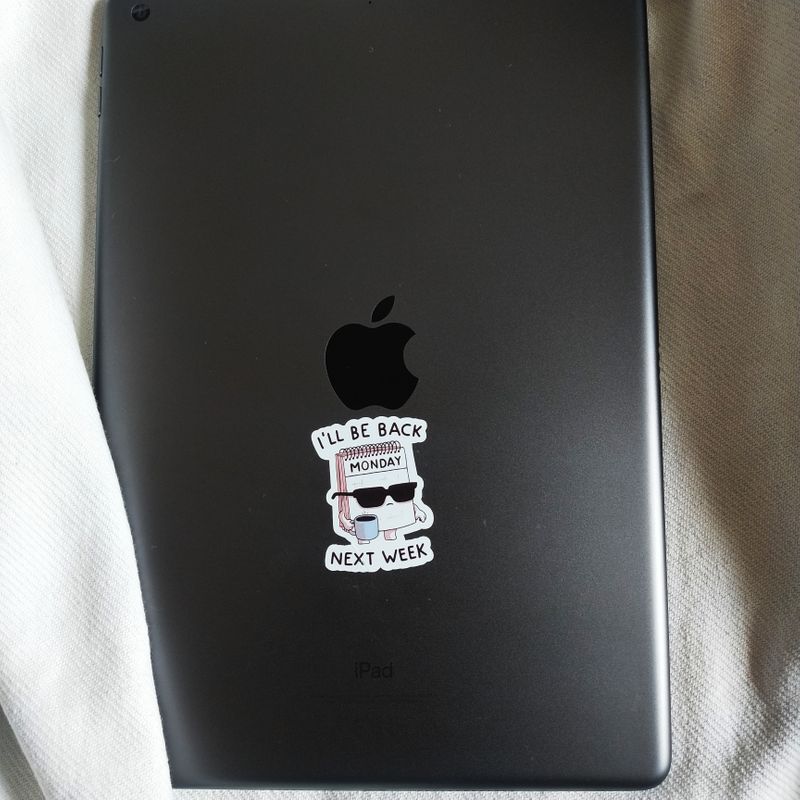 Monday die-cut sticker