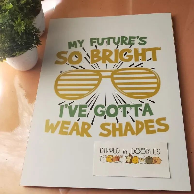 Bright Future quirky wall poster