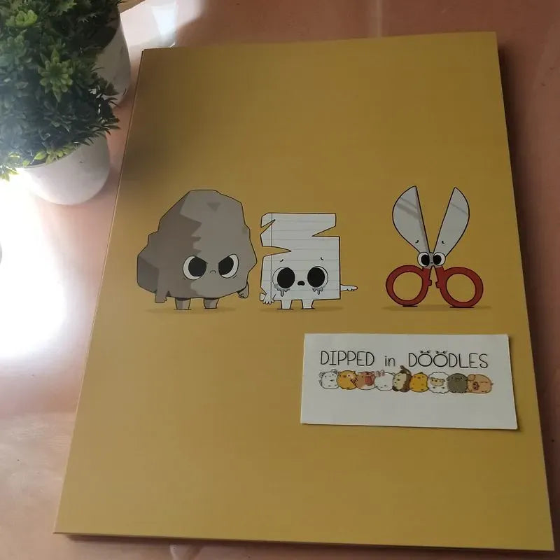 Rock Paper Scissors quirky wall poster