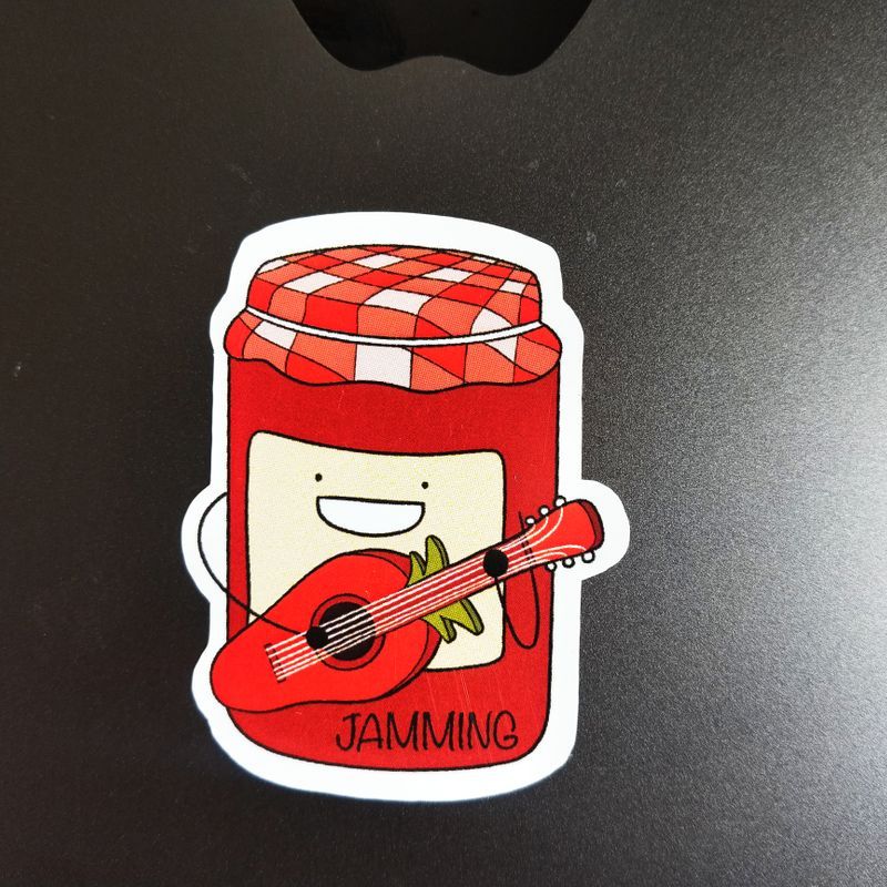 Jamming die-cut sticker