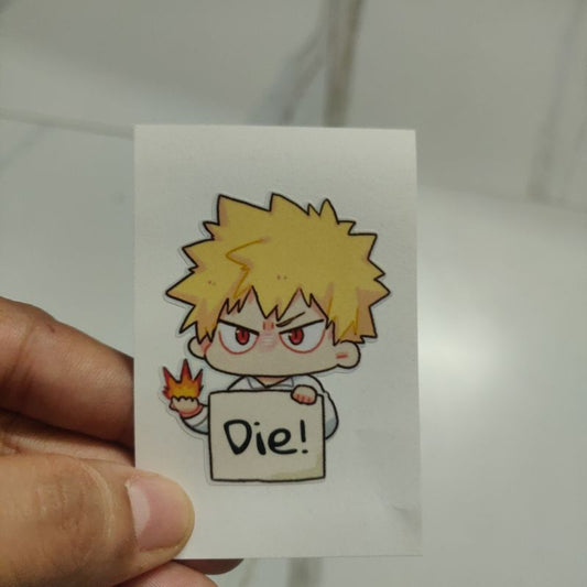 Bakugo die-cut sticker