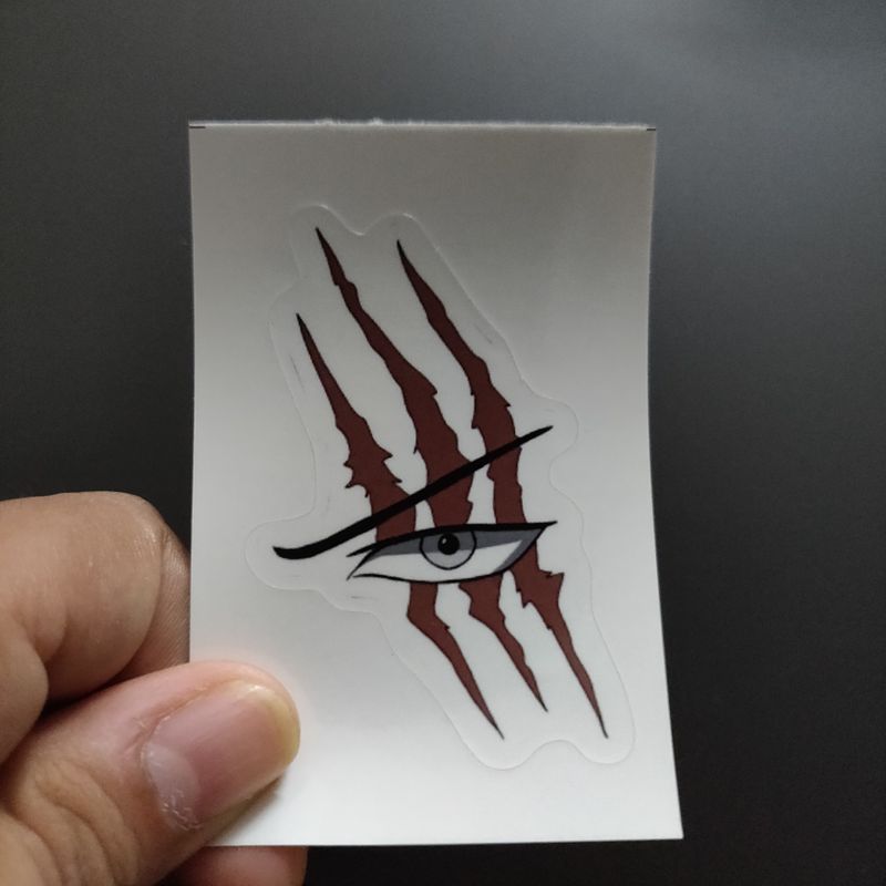 Shanks eye die-cut sticker