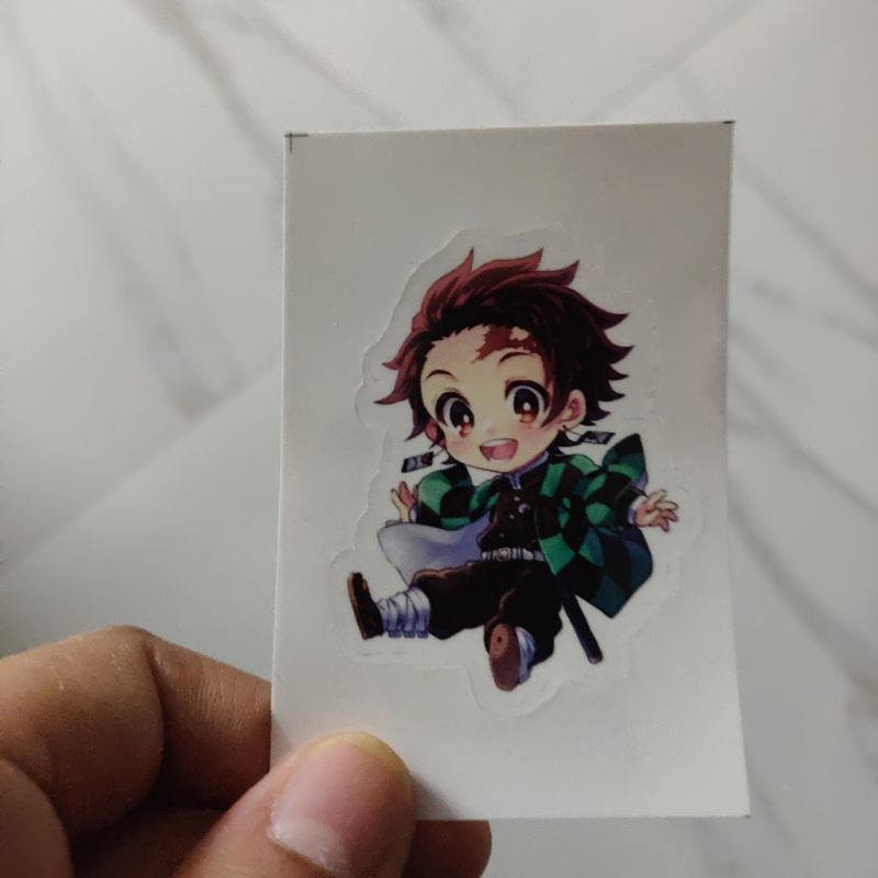 Kawaii Tanjiro die-cut sticker