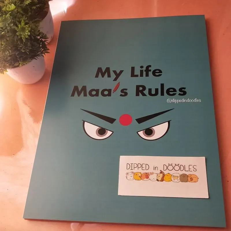 Maa's rules quirky wall poster