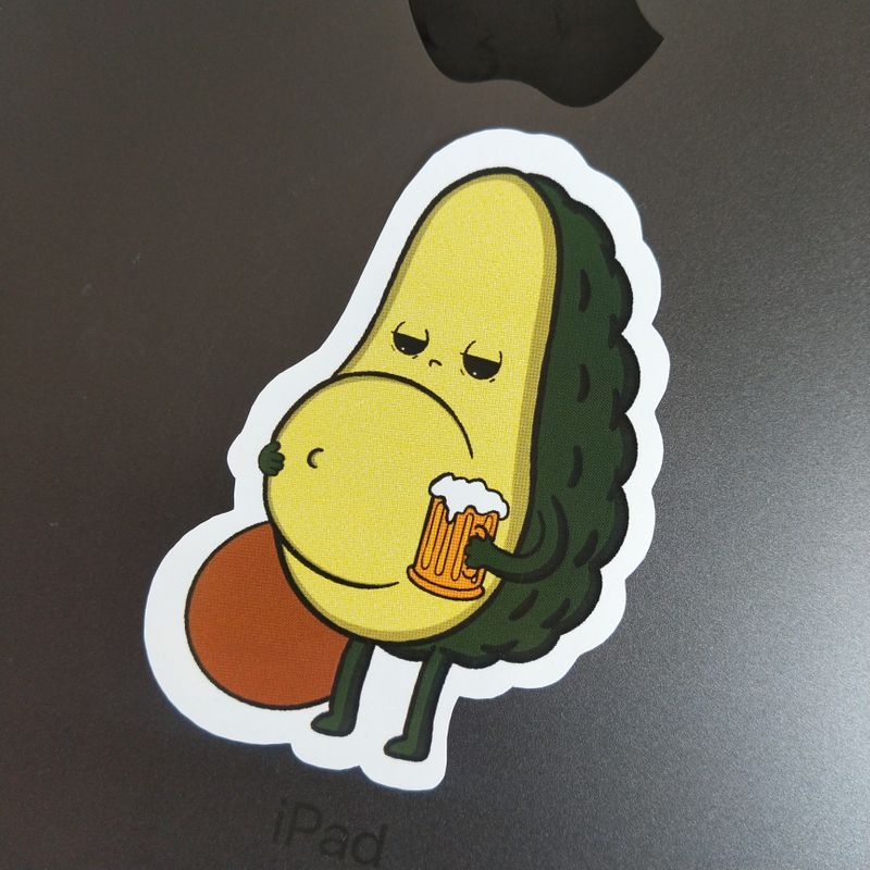 Beer Belly die-cut sticker