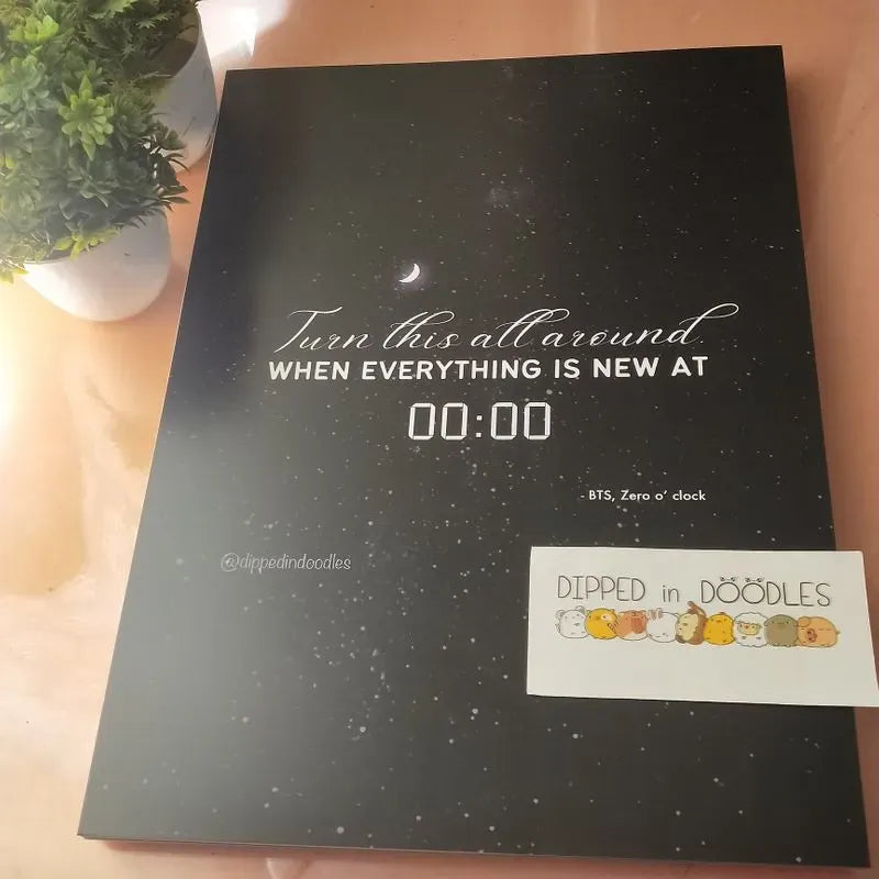 New start at 00:00 motivational wall poster