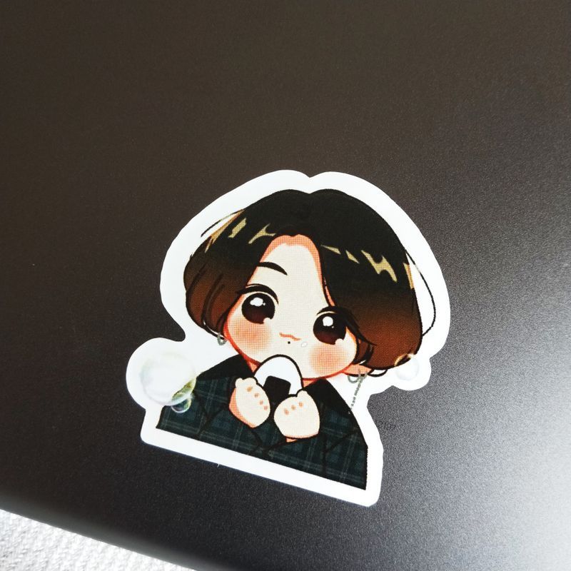 Triangle Gimbap Jungkook die-cut sticker