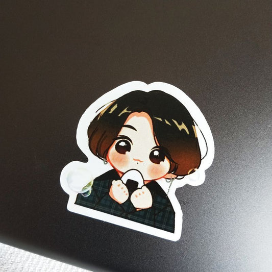 Triangle Gimbap Jungkook die-cut sticker