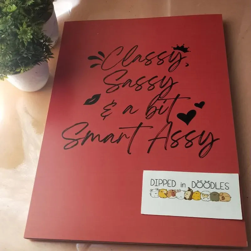Sassy & Smart Assy quirky wall poster