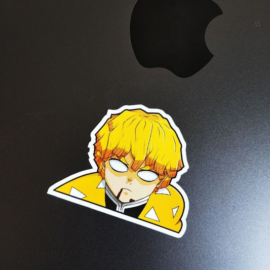 Sleeping Zenitsu die-cut sticker