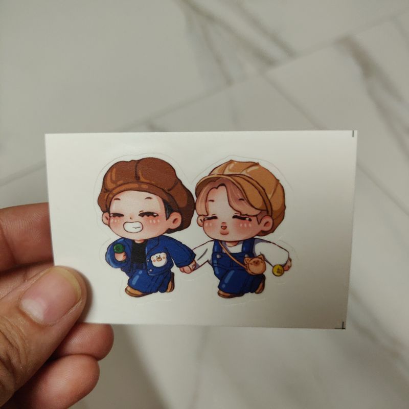 Mandu Friends Vmin die-cut sticker