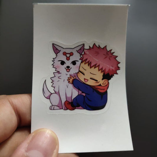 Itadori die-cut sticker
