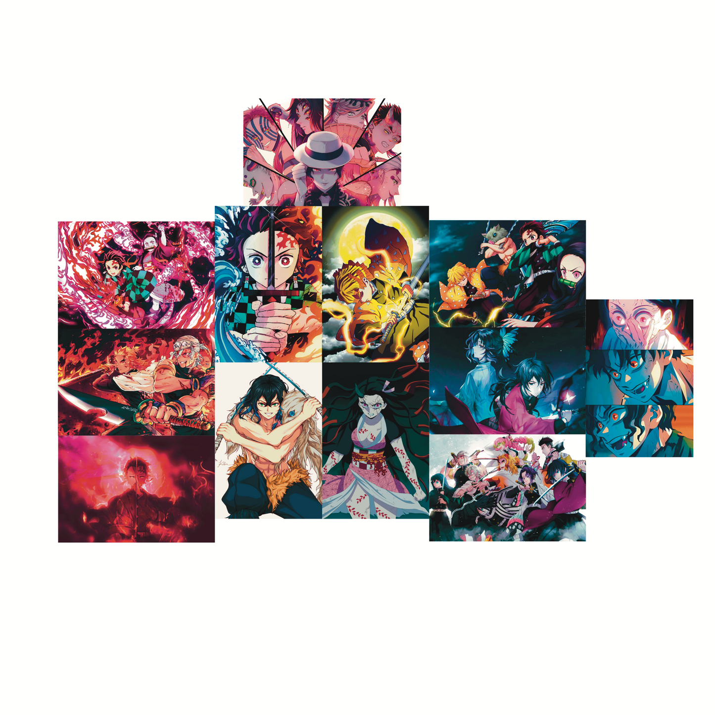 Demon Slayer combo of 12 A4 wall posters
