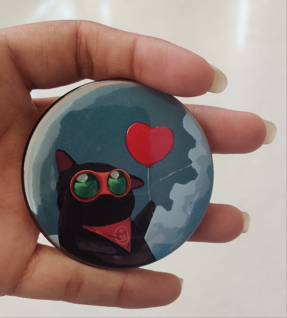 Vacation cat Badge
