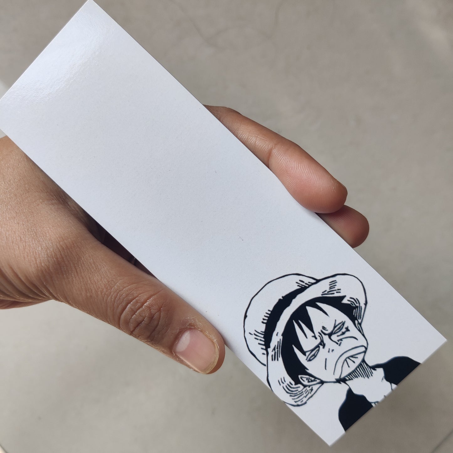 Luffy smiling bookmark
