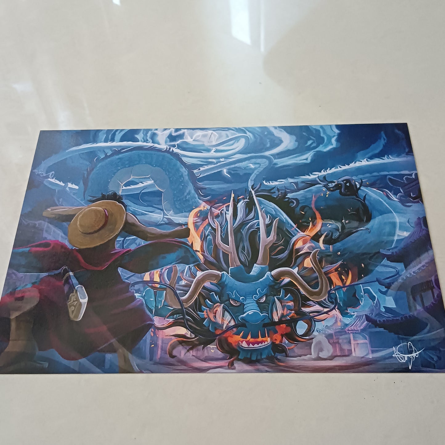 Luffy Snake man wall poster