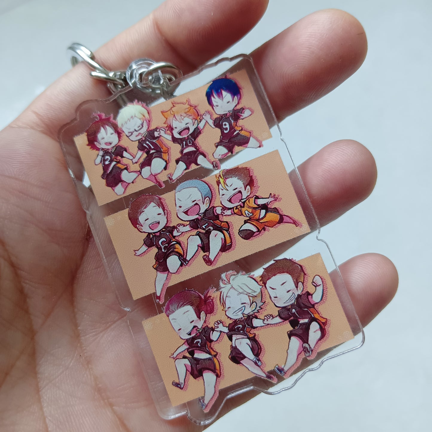 Haikyuu Karasuno Team acrylic keychain (double sided)