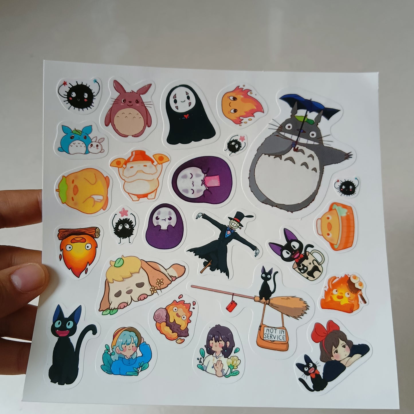 Studio Ghibli die-cut sticker sheet