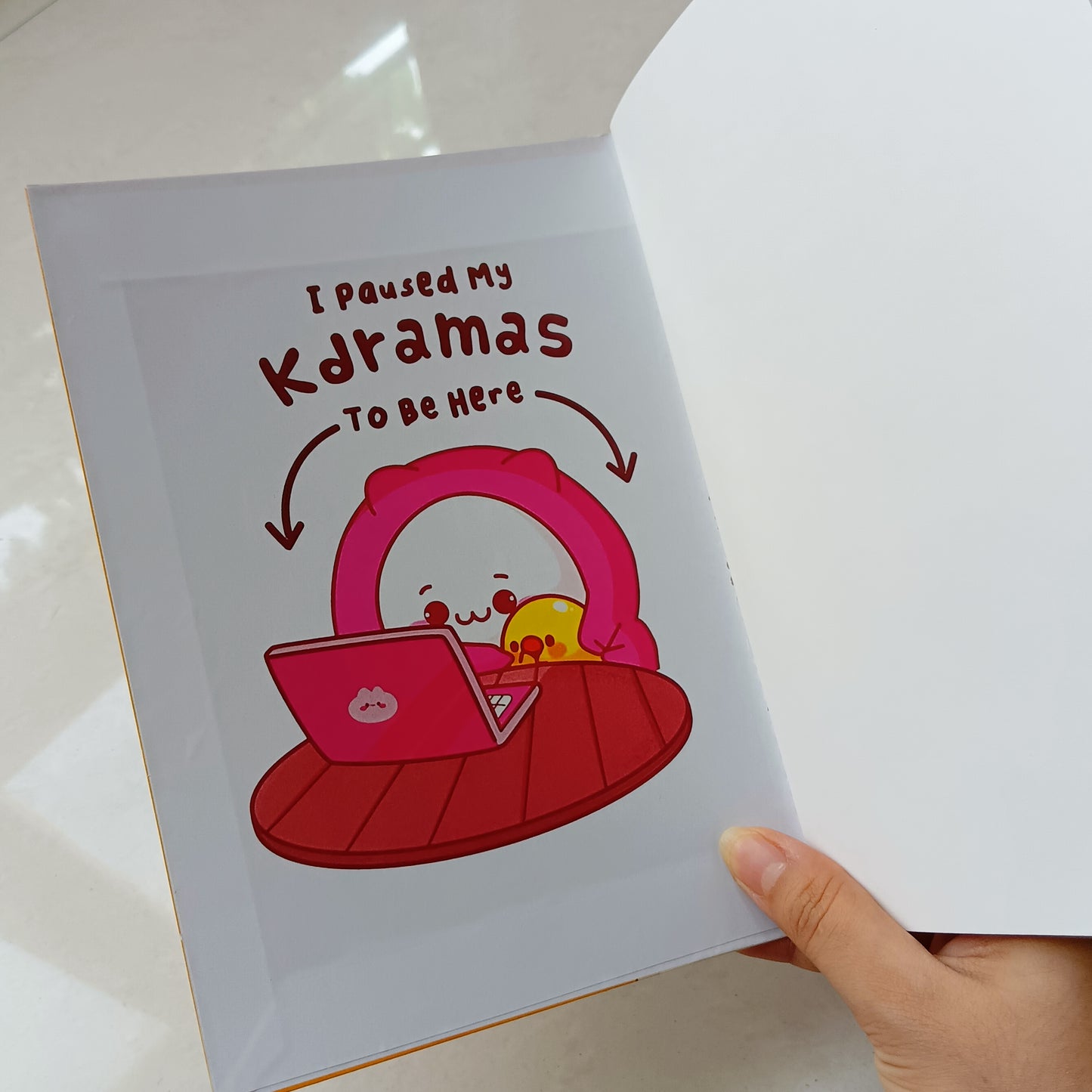 Kdrama addict plain A5 notebook