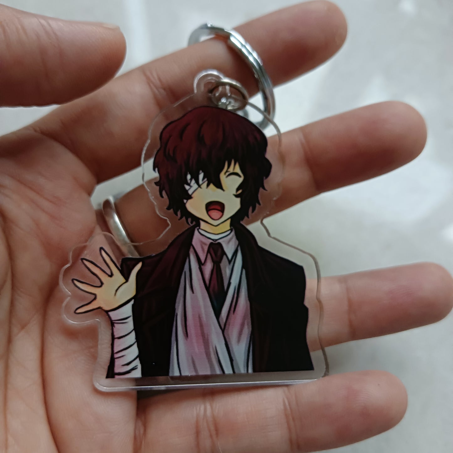 Dazai acrylic keychain (double sided)