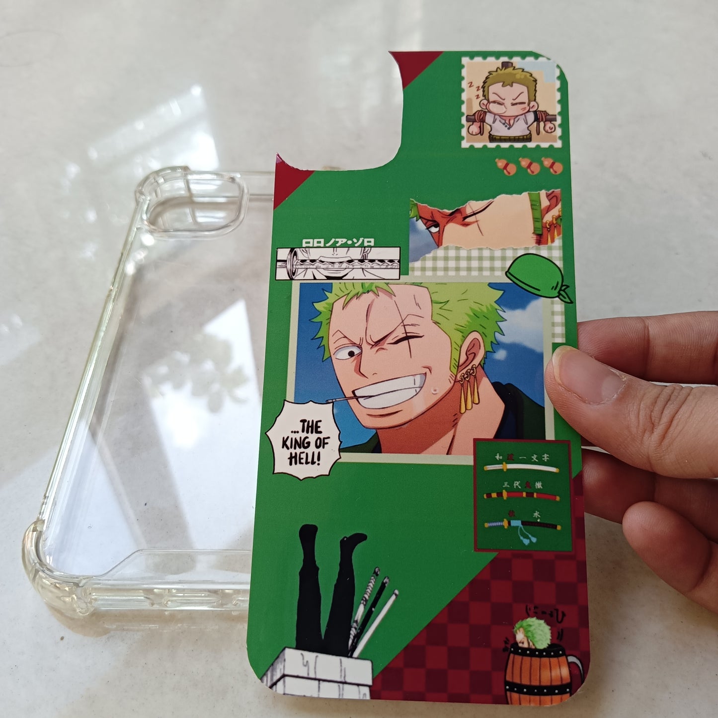 Zoro Aesthetic Mobile Cover Insert for all mobiles | Dispatch time 7 days