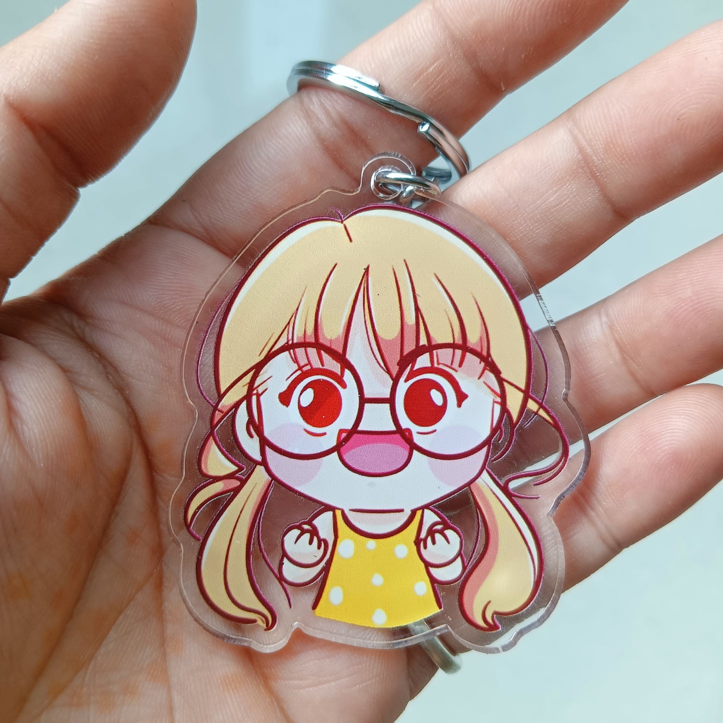 Cute chashmish acrylic keychain (double sided)