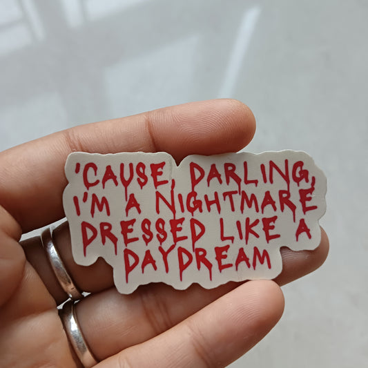 I'm a nightmare die-cut sticker