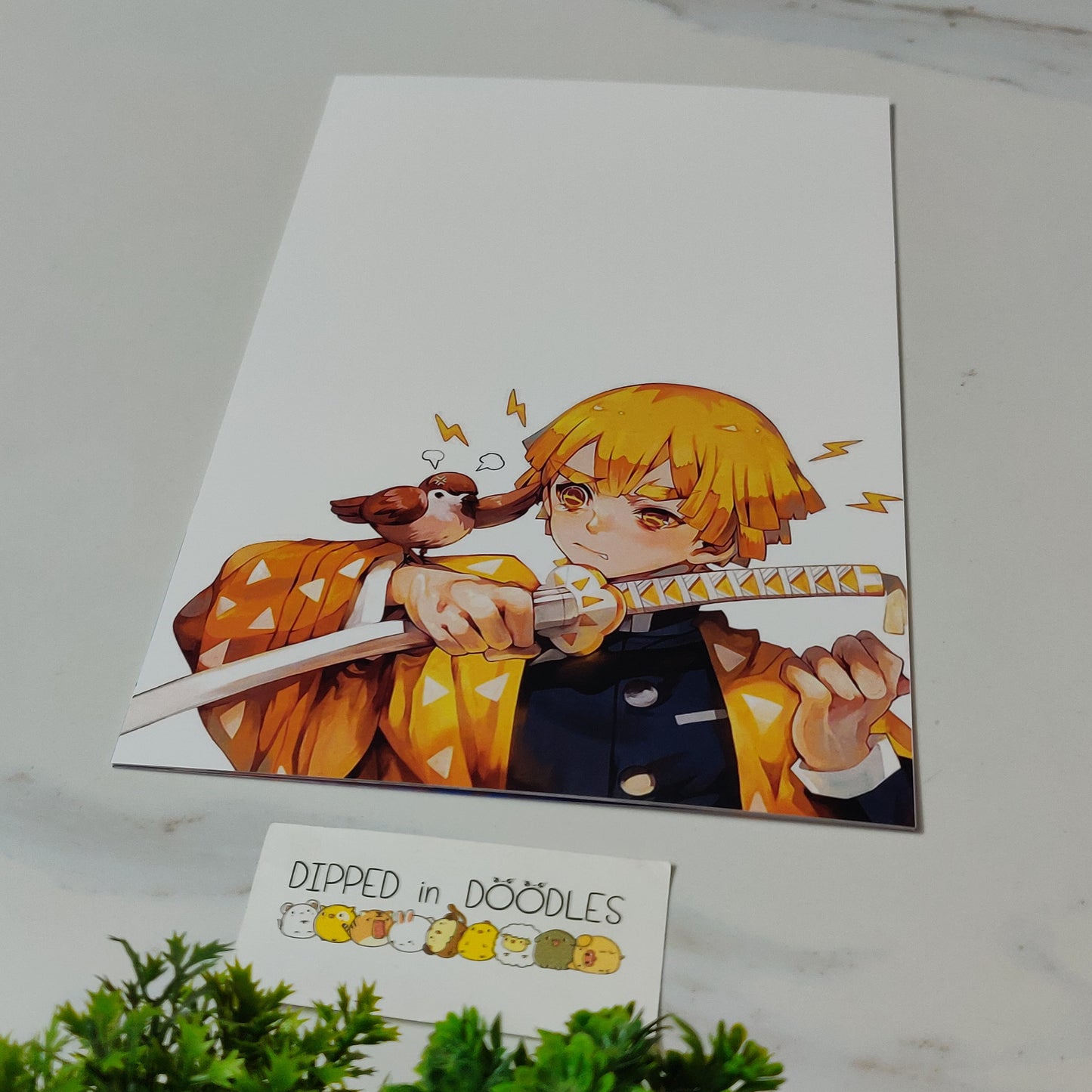Zenitsu Demon Slayer wall poster | Style 3