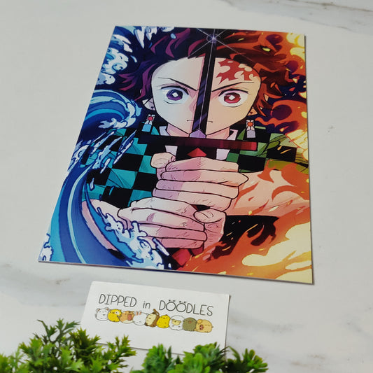 Tanjiro Demon Slayer wall poster | Style 2