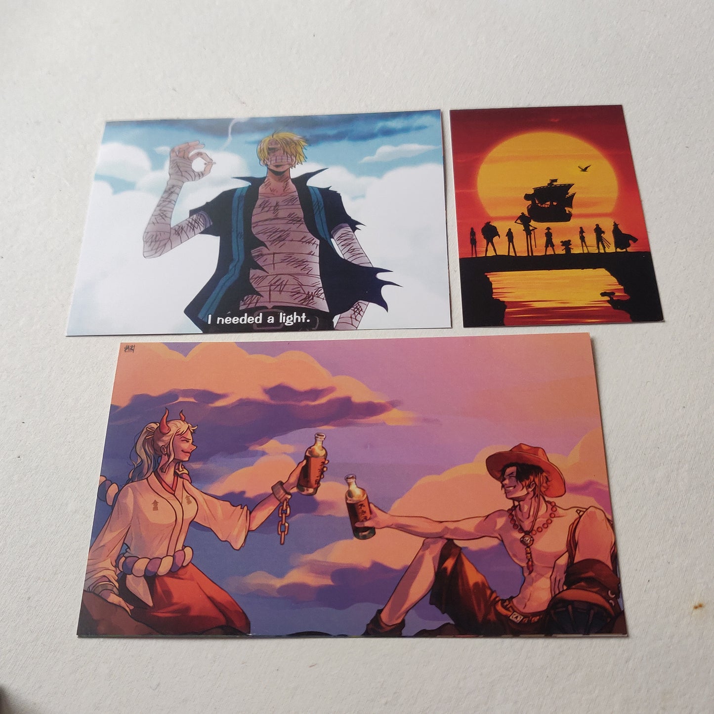 One Piece wall poster collage combo