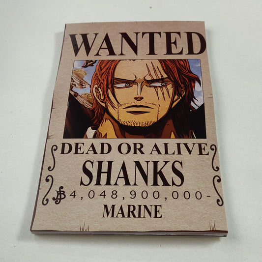 One Piece WANTED wall poster | Shanks