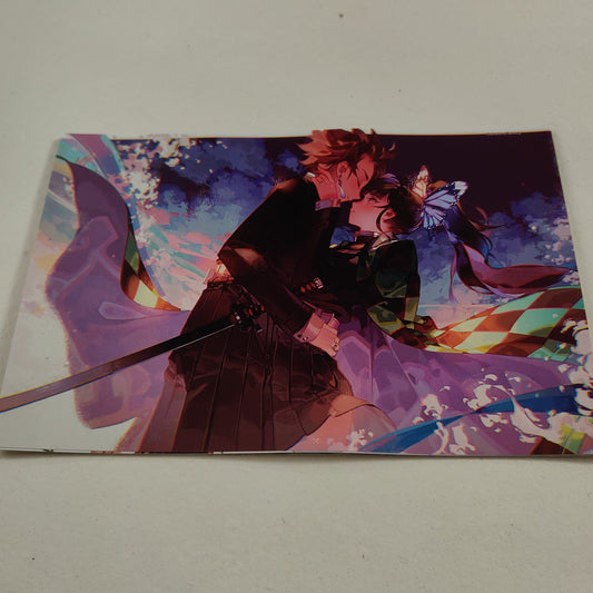Tanjiro and Kanao wall poster