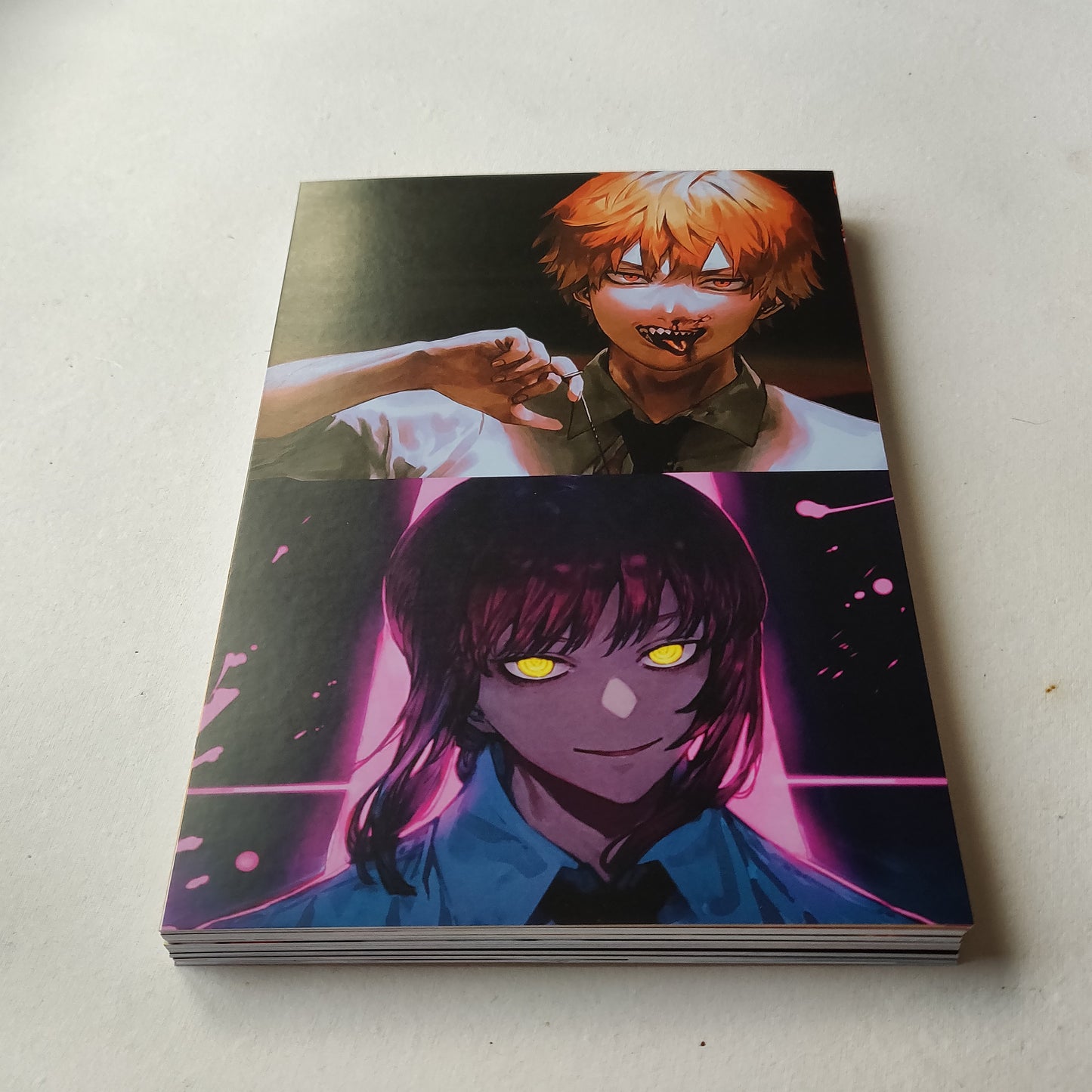 Denji and Makima Chainsawman wall poster combo of 2 A5