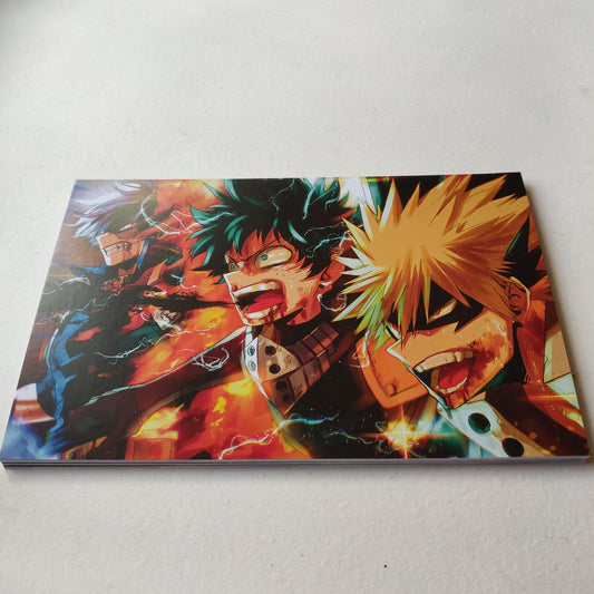 Shoto, Midoriya and Bakugo wall poster | Style 1