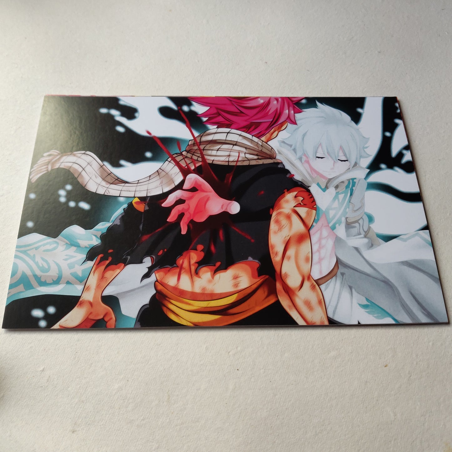 Natsu and Zeref Dragneel Fairytail wall poster