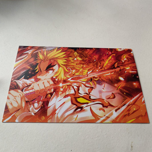 Rengoku Fire Hashira Demon Slayer wall poster