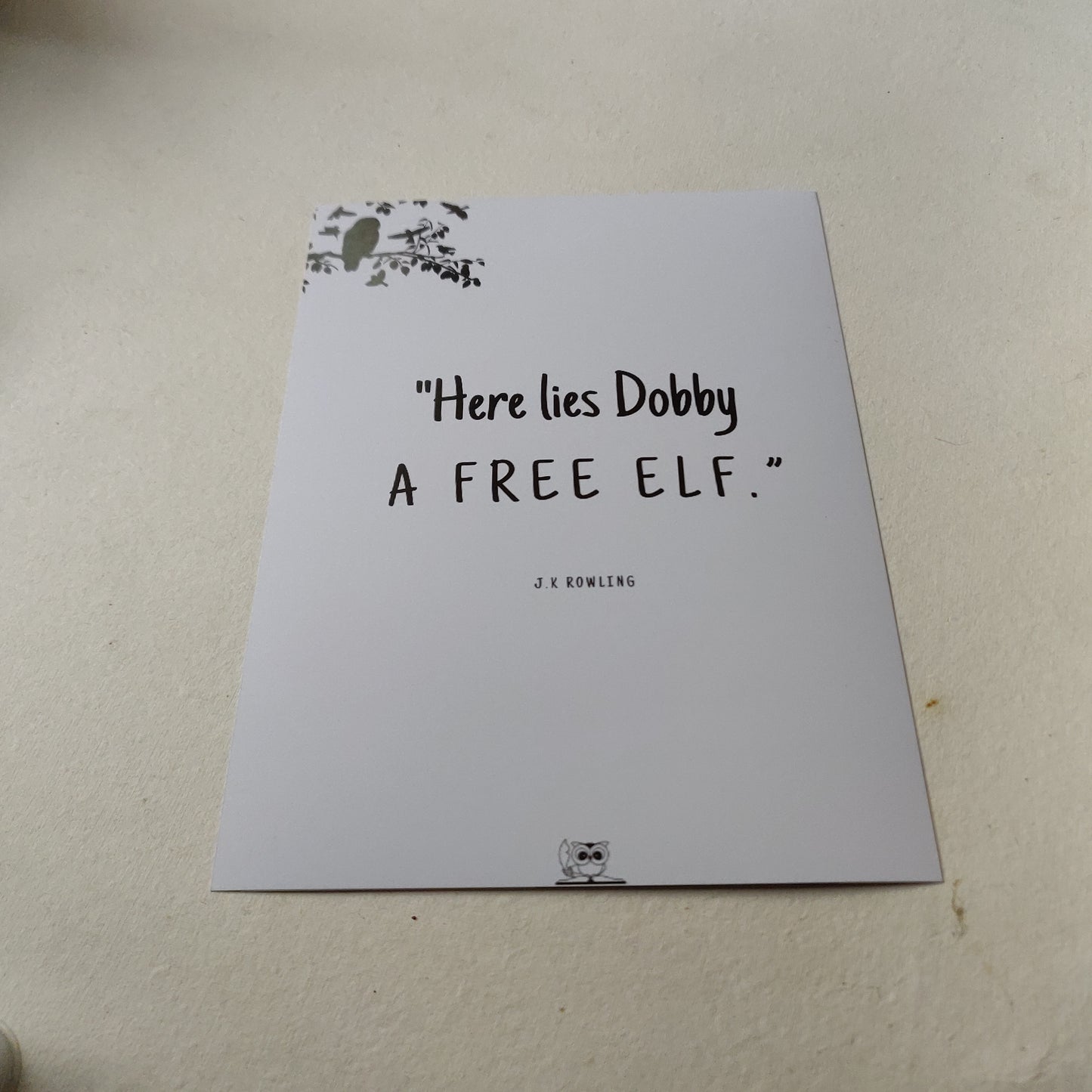 Dobby is a free elf wall poster