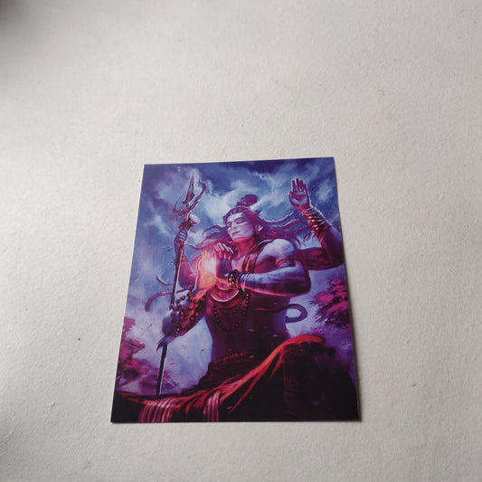 Mahadev wall poster combo of 2 A5