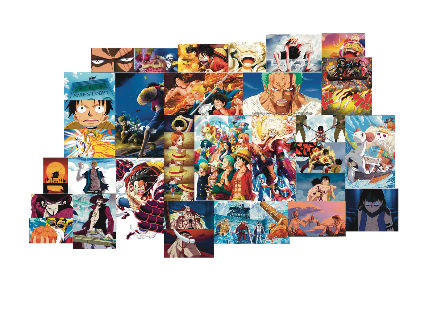 One Piece wall poster collage combo