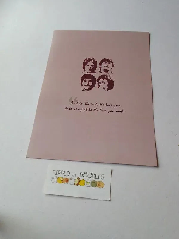 The Beatles The End wall poster