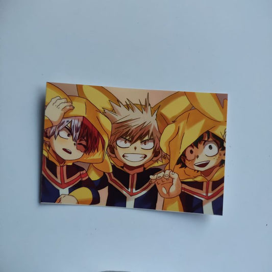 Izuku, Bakugo and Shoto basic sticker