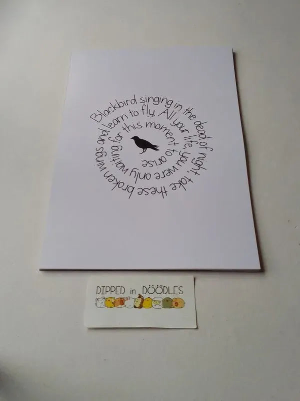 The Beatles Blackbird wall poster