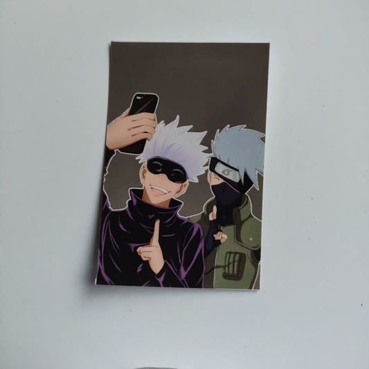 The masked Hotties - Gojo and Kakashi basic sticker