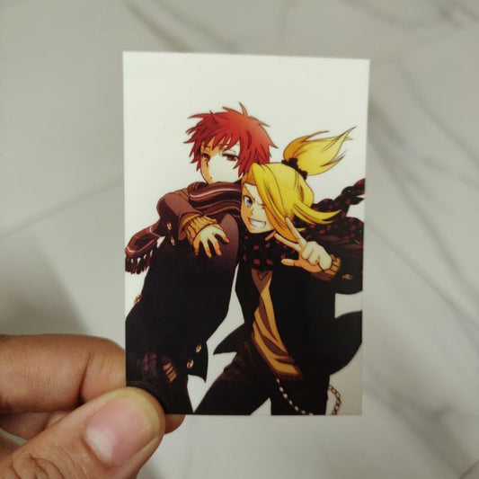 My art is better duo - Sasori and Deidara basic sticker