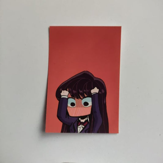 Shy Komi-chan basic sticker