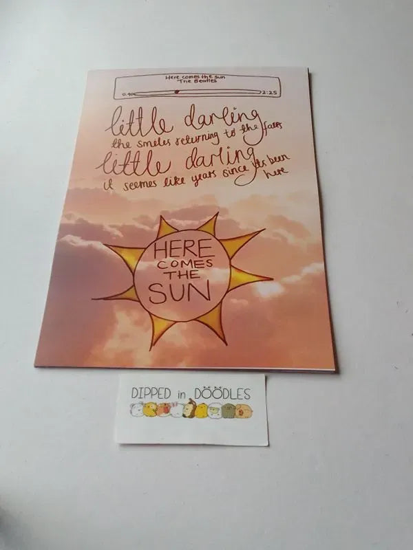 The Beatles Here comes the Sun wall poster